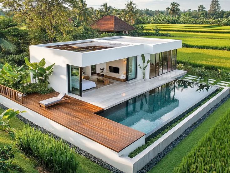 ساخت ویلای کوچک در باغ