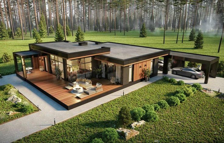 ساخت ویلای کوچک در باغ