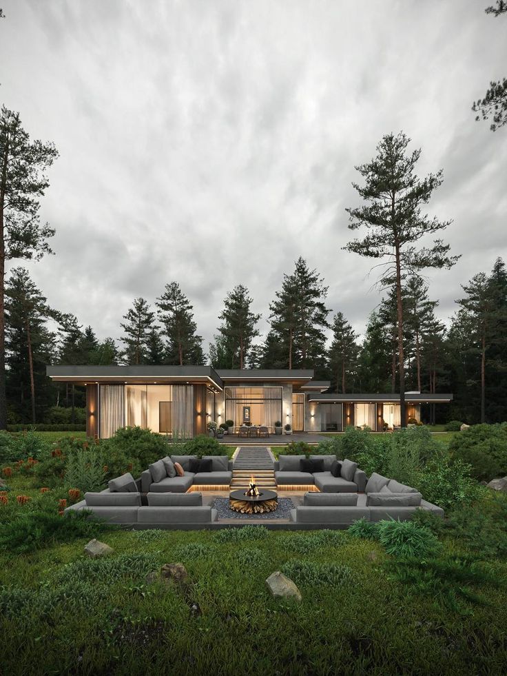 ساخت ویلای کوچک در باغ