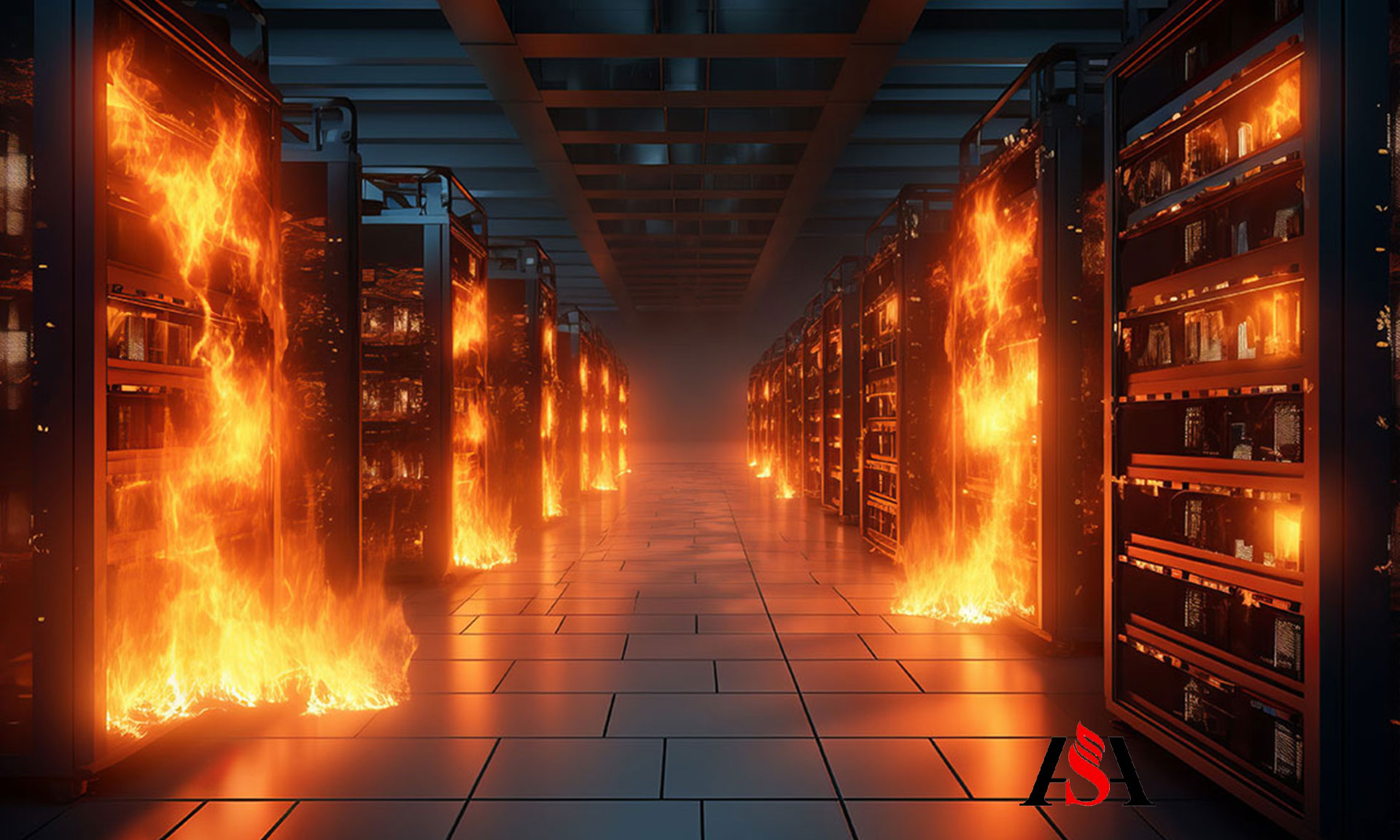 دلایل آتش‌سوزی در اتاق سرور و راهکارهای پیشگیری و اطفای آن
