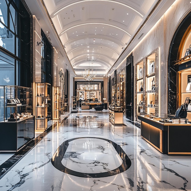 طراحی و اجرای دکوراسیون مغازه و ویترین فروشگاهی لوکس